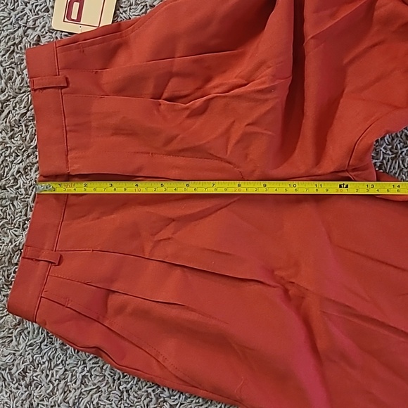 Vintage Rose Royce Women’s 7/8 Red Pants Pleated Wool Blend Style 32066 NWT - Picture 7 of 11